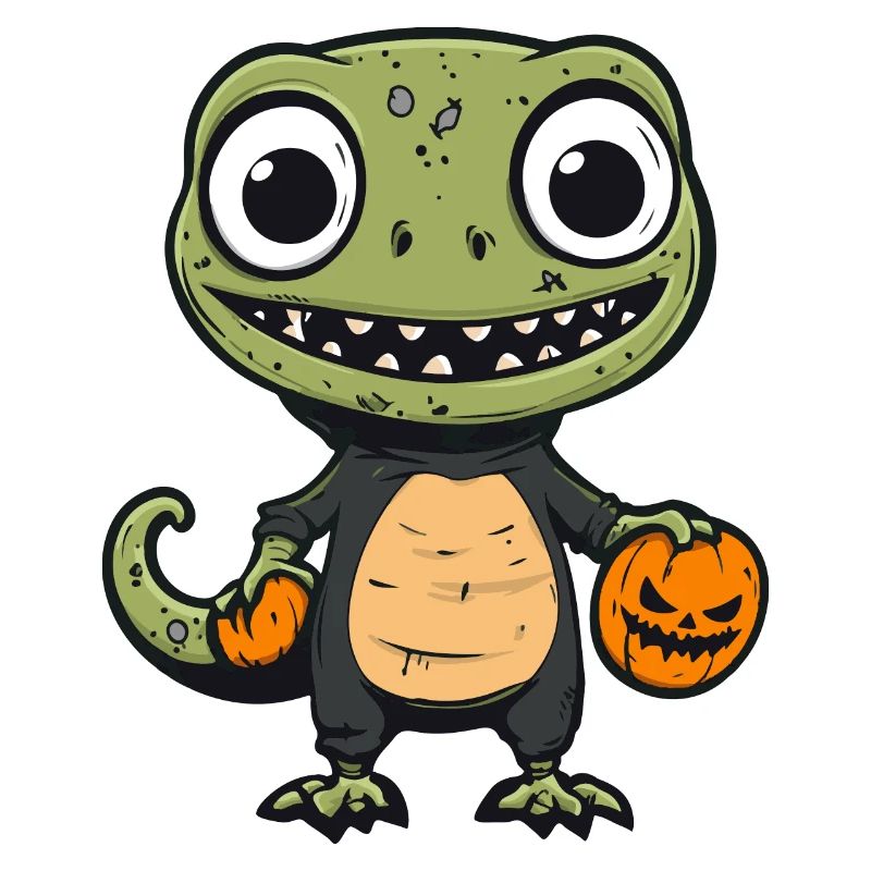 Lizard Halloween Zombie