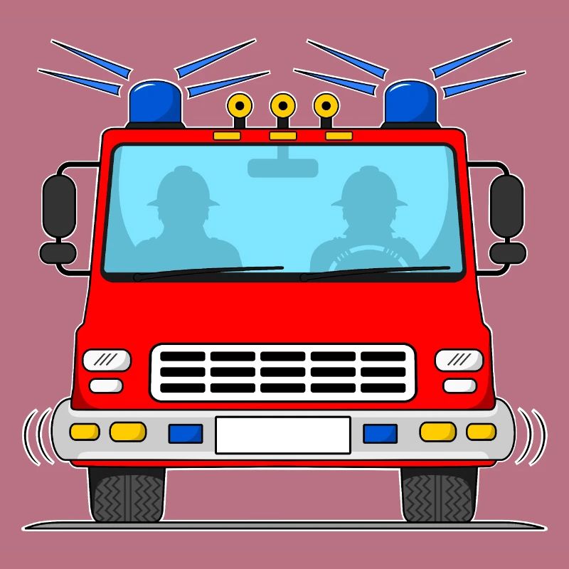 Fire engine without lettering