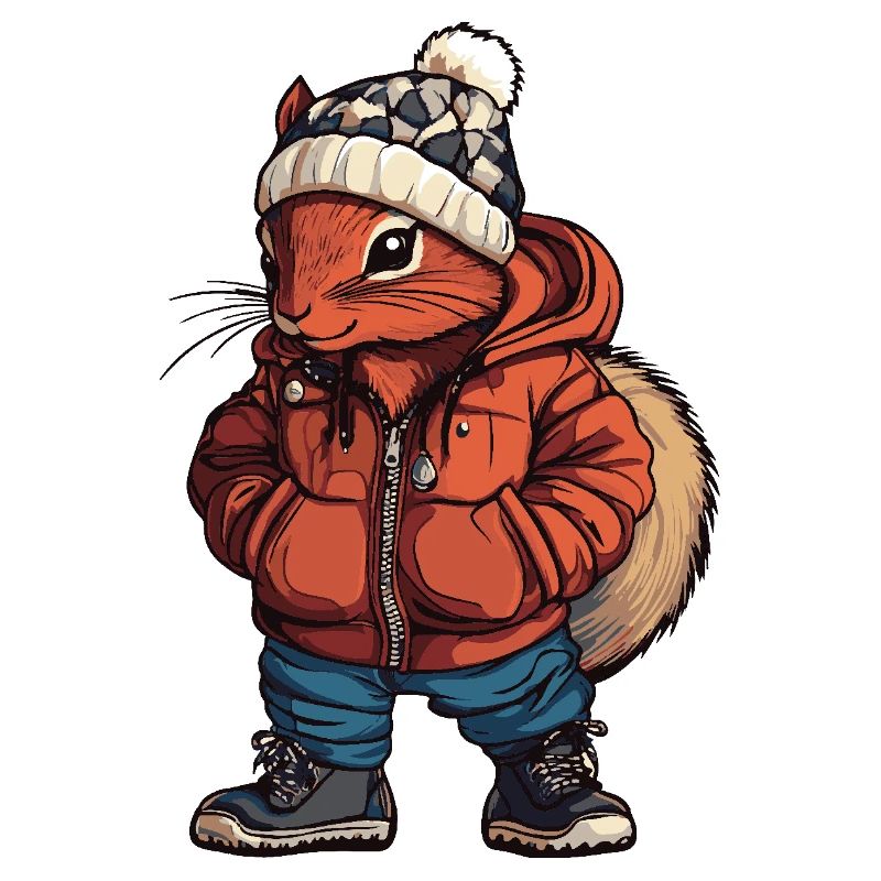 Eichhörnchen Lustig Winter