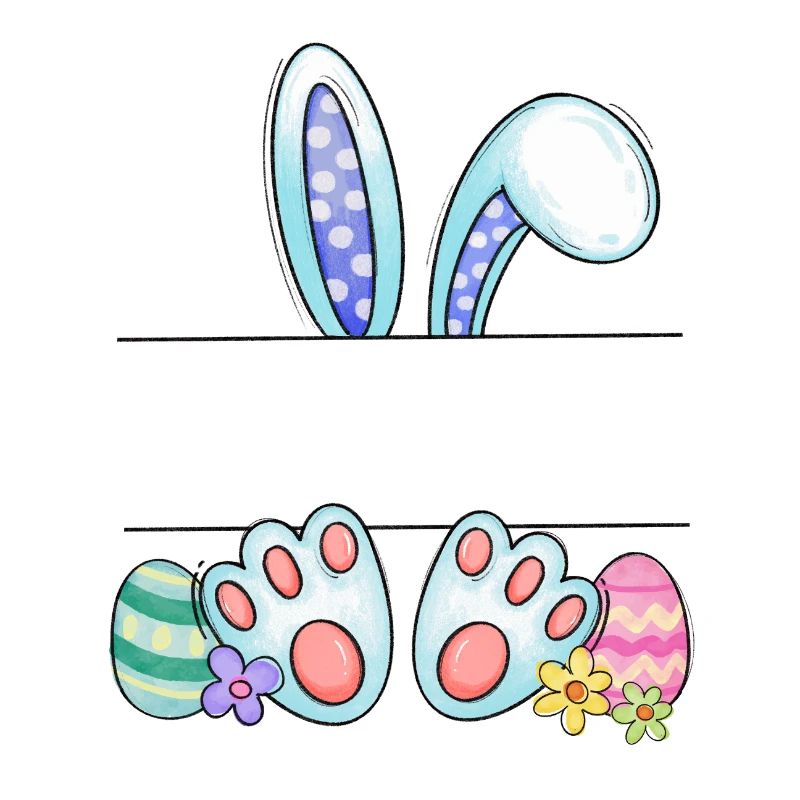 Osterhasen-Design mit eigenem Namen & Geburtsdatum