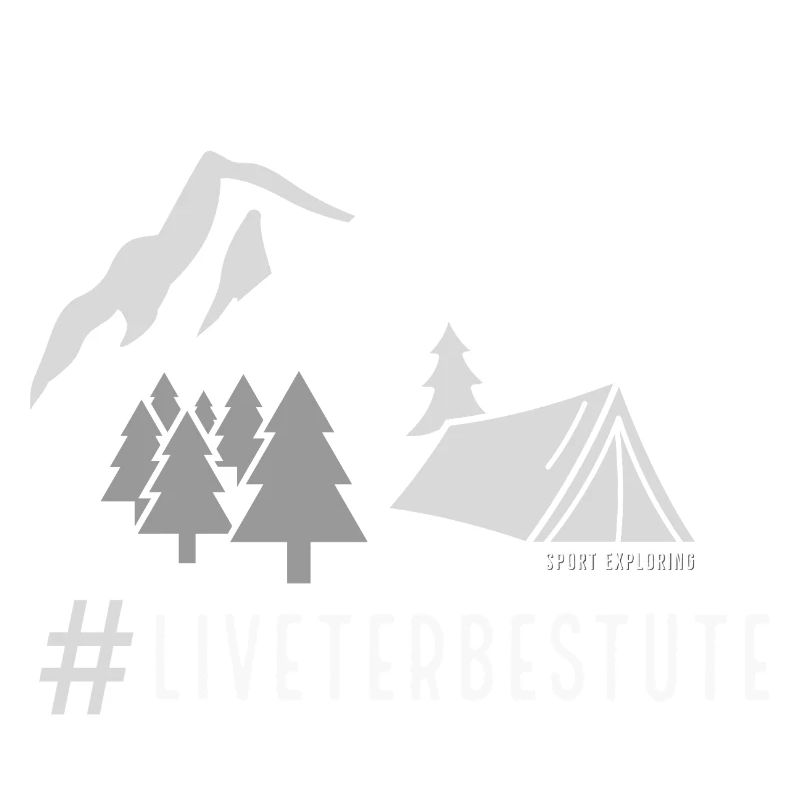 LIFE IS BEST OUTDOORS - ENAMEL CUP - FOR DARK BACKGROUND