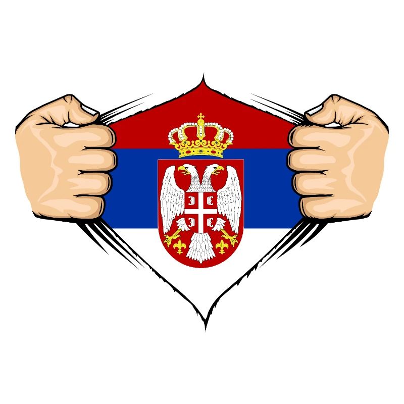 Conception du drapeau de la Serbie