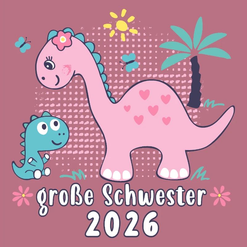 Große Schwester 2026 Dinos Mädchen Geschenkidee