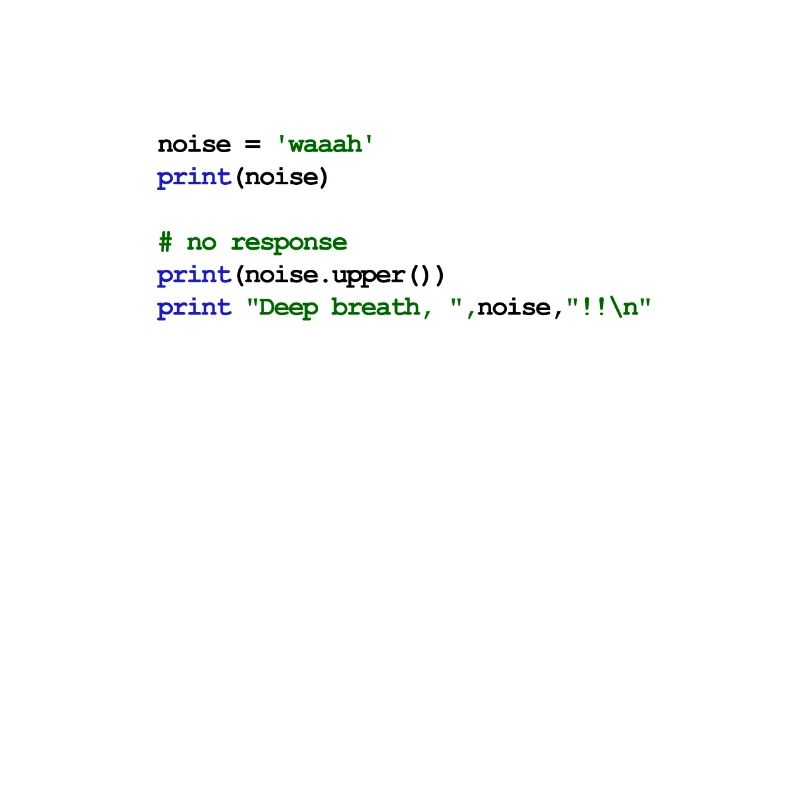 Python Code New Baby - Waaah