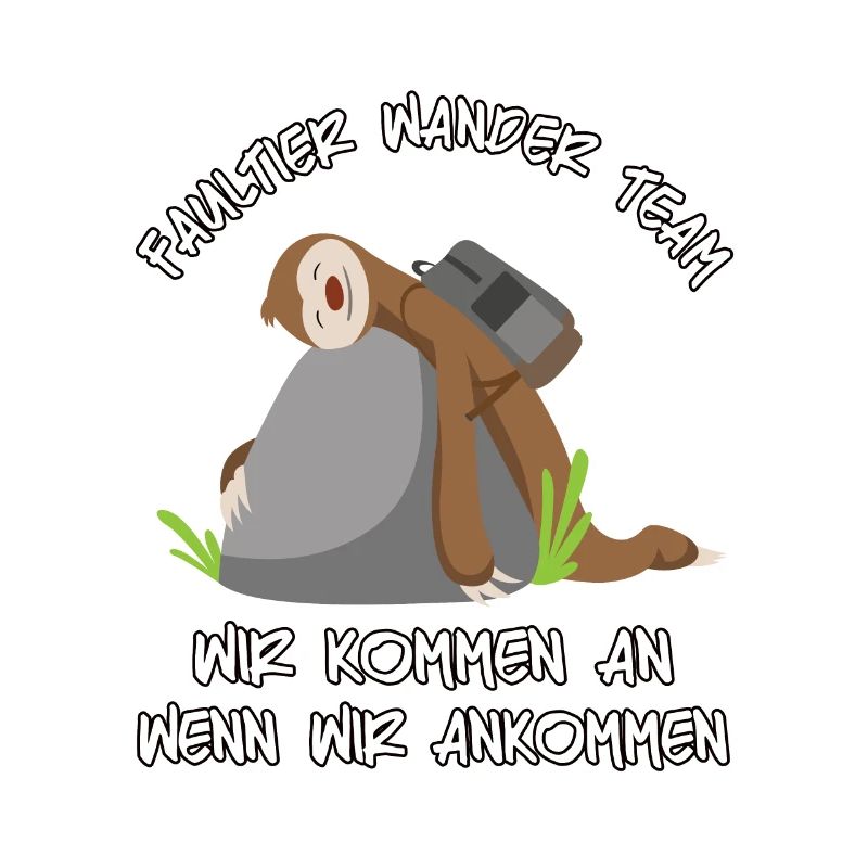 Faultier Wander Team Sloth Wandergruppe