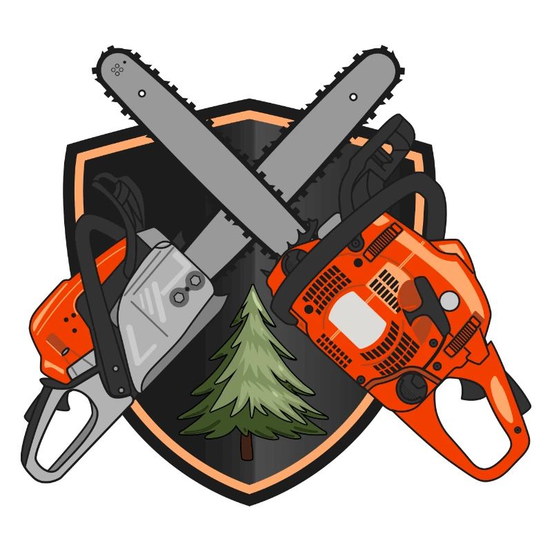 Chainsaws on shield