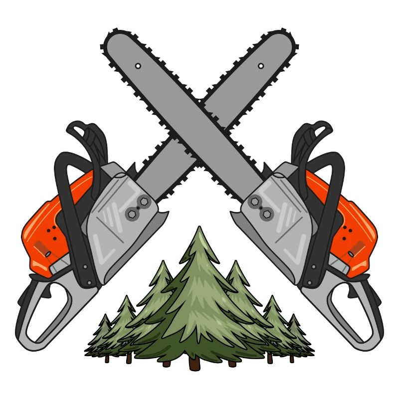 Chainsaw Cross Forest