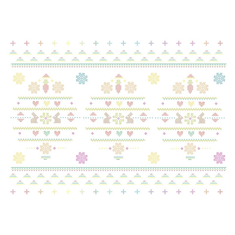 Easter motifs in knitting pattern style for Easter