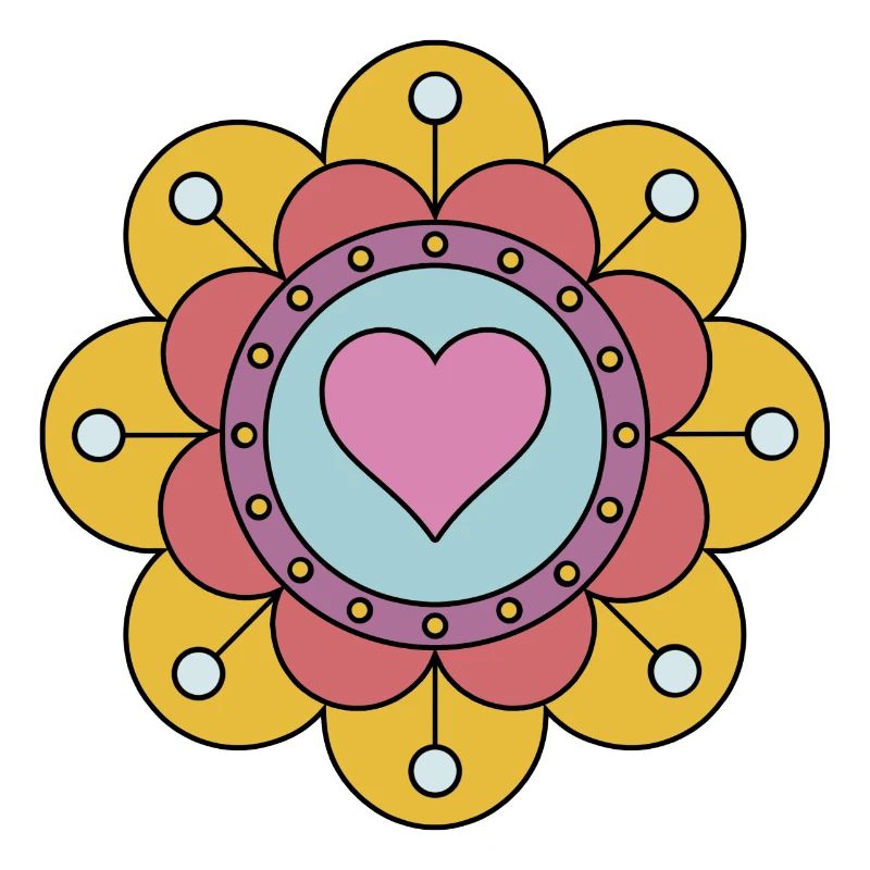 Cute Funky Hippie Boho Flower