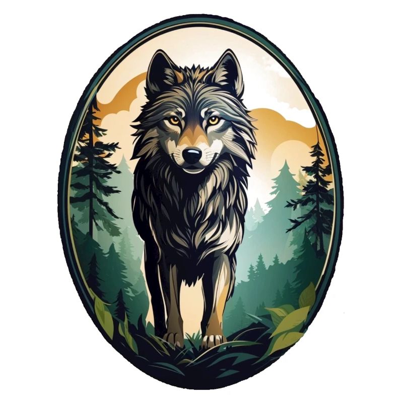 Forest dweller wolf