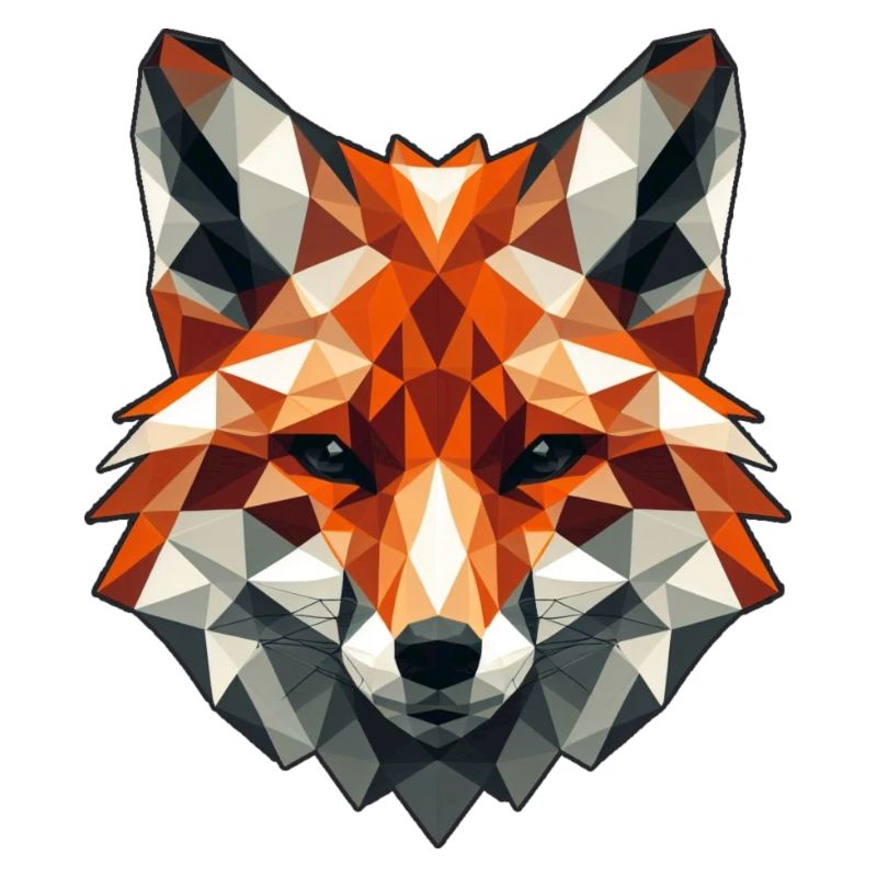 Fuchs Motiv in Polygon Design