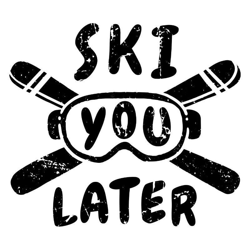 Lustiger Ski Spruch