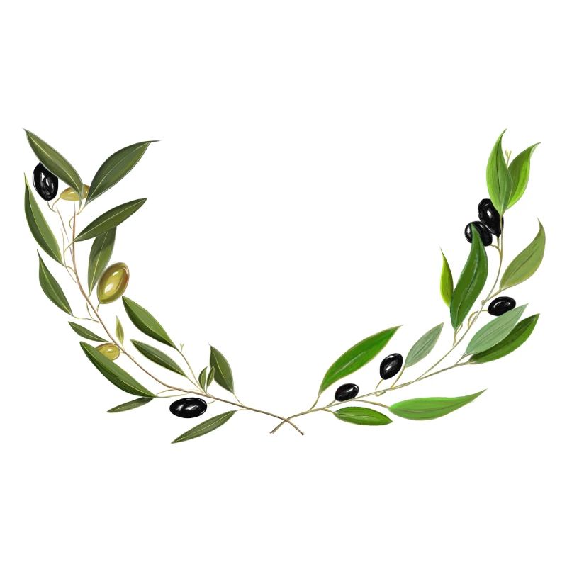 Olive branches Marseille handmade