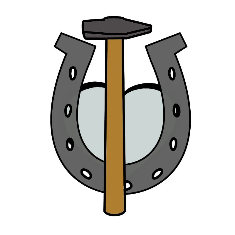 Sabot Cheval Maréchal-ferrant Fer à cheval Forgeron Forgeron