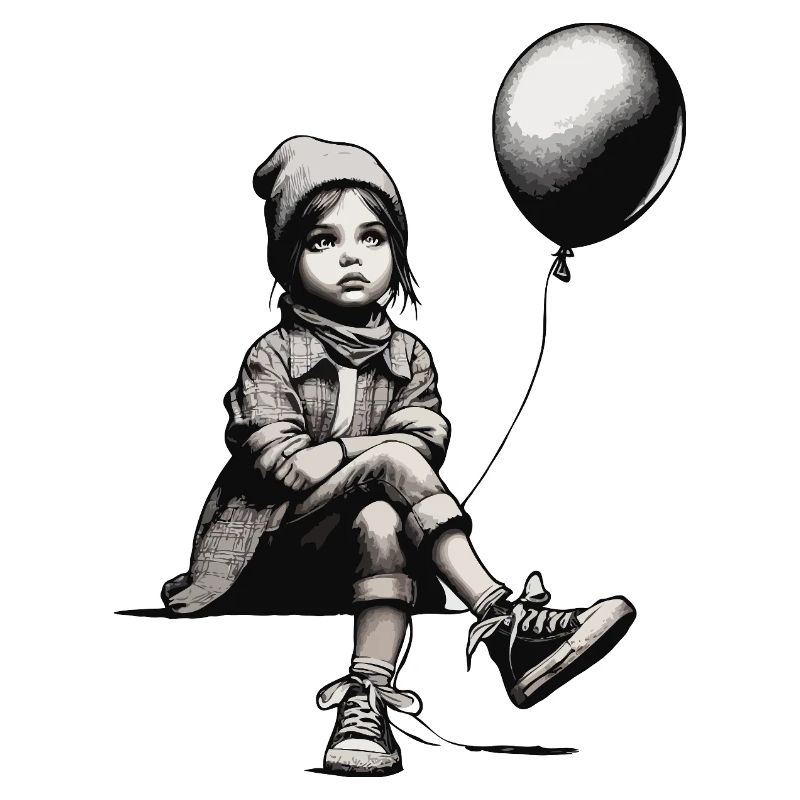 Mädchen mit Luftballon