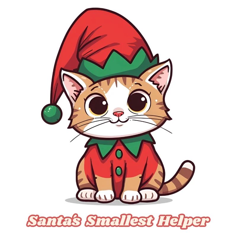 Chat de Noël – Le plus petit assistant du Père Noël