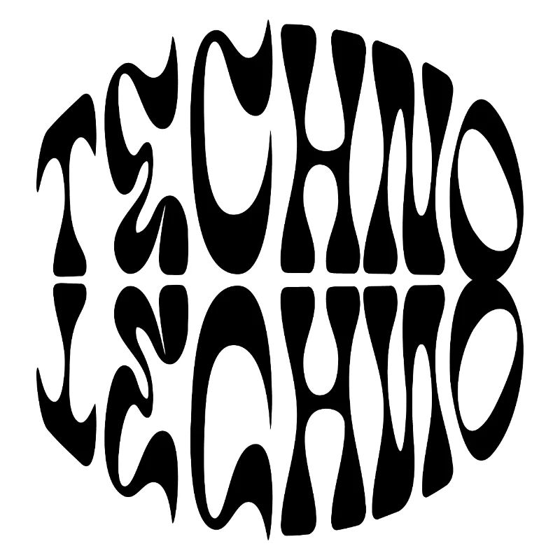 Techno liquid logo design