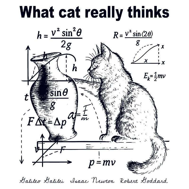 What Cats Really Thinks Funny Cat Physics Humor
