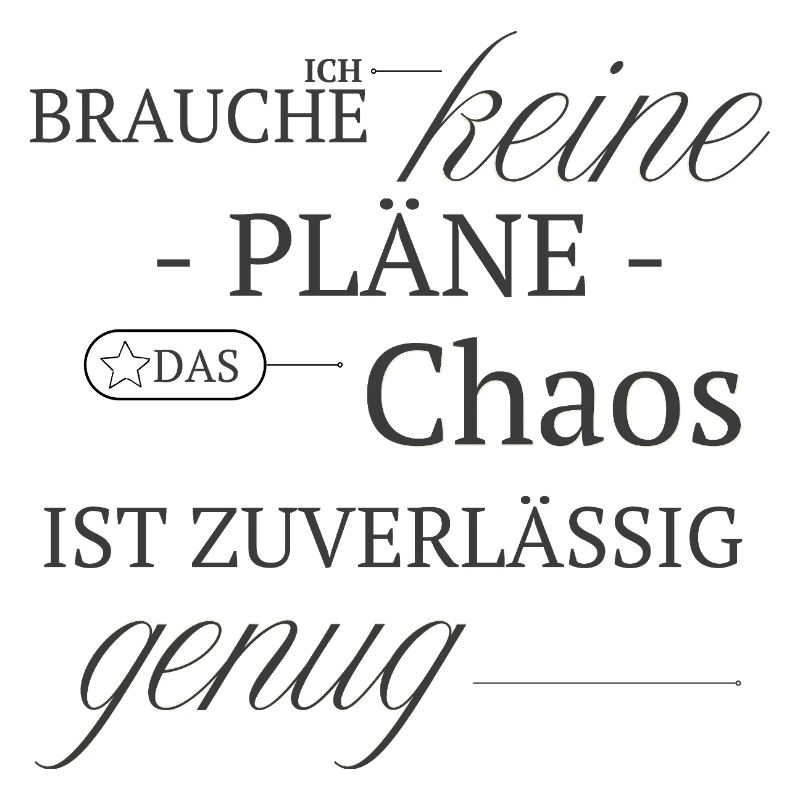 No plan, chaos is reliable enough