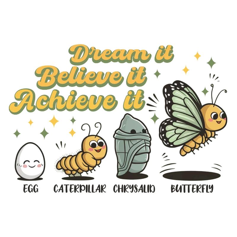 Chenille Schmetterling Schule Evolution Geschenk