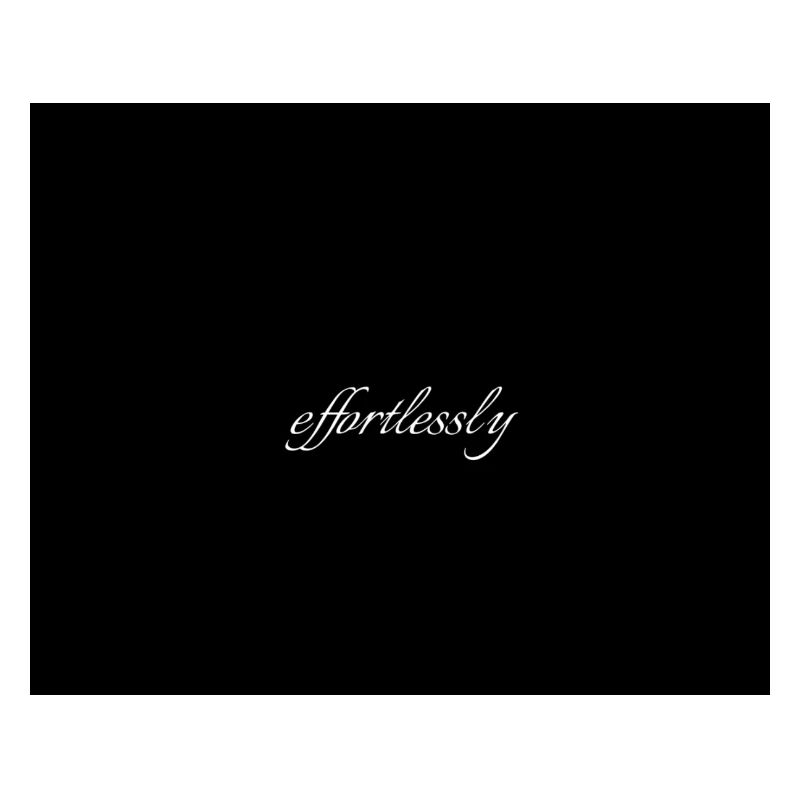 Effortlessly Elegant Script Typography