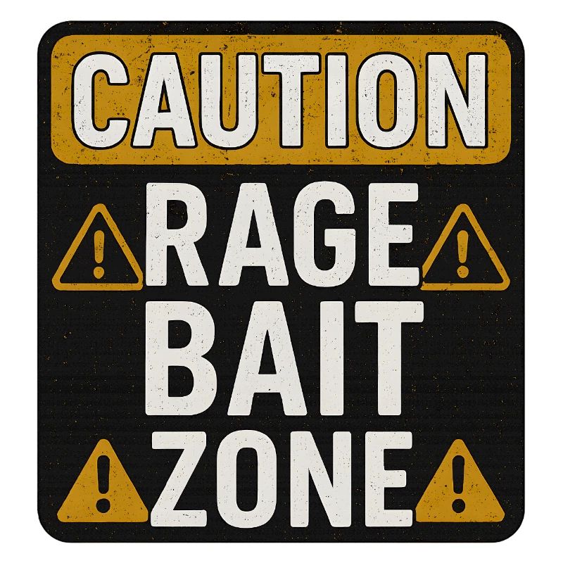 Caution Rage Zone, Funny Sarcastic Saying 