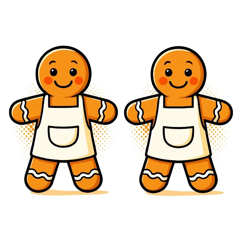 Gingerbread men with apron