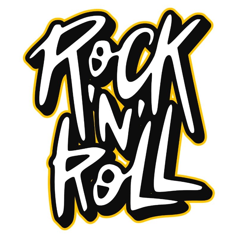 Rock 'N' Roll Graffiti Style Script Logo