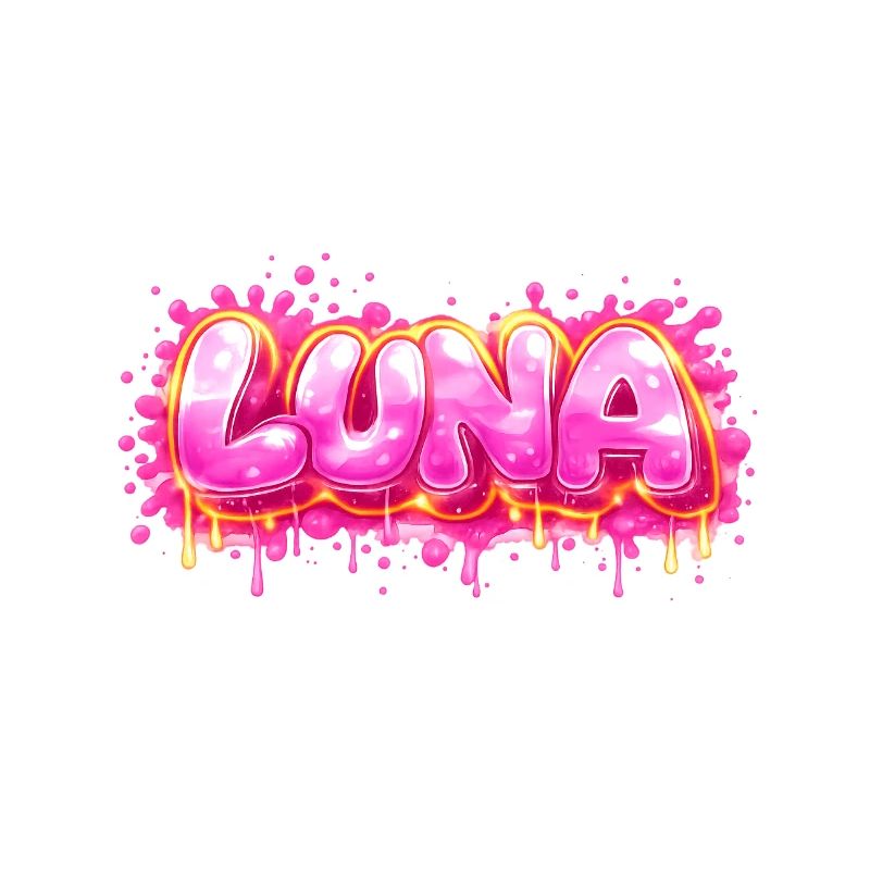 LUNA GRAFFITI NAME FOR PERFECT GIFT PRINTABLE 