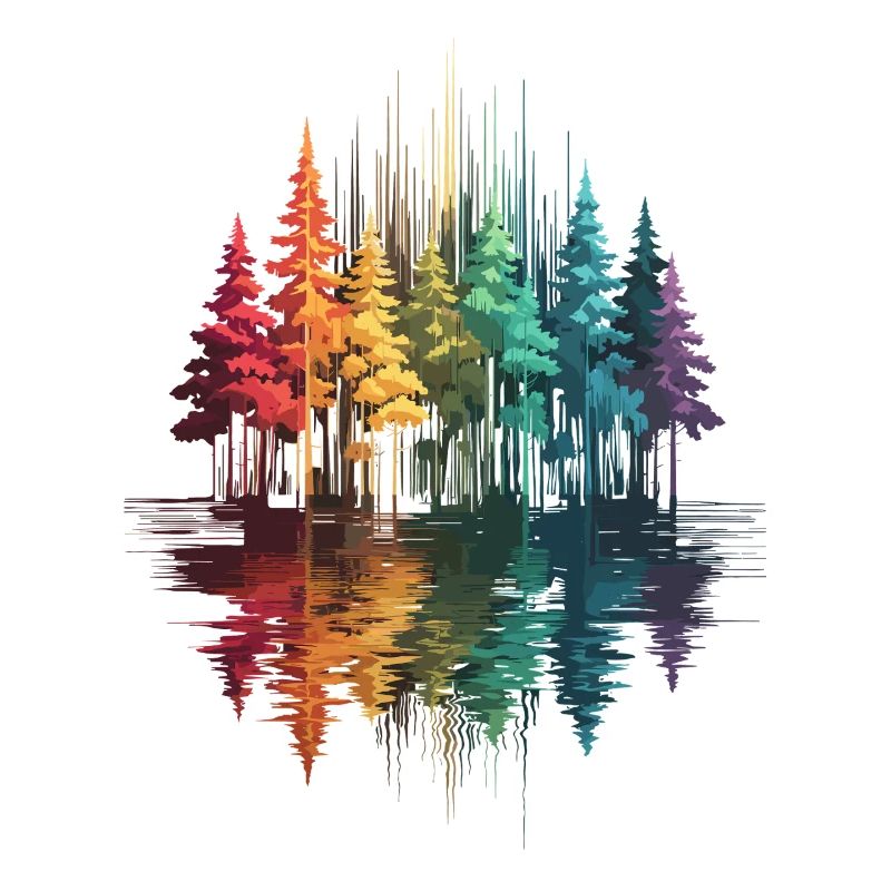 Trees, Forest, Nature, Wilderness, Outdoor, Reflection