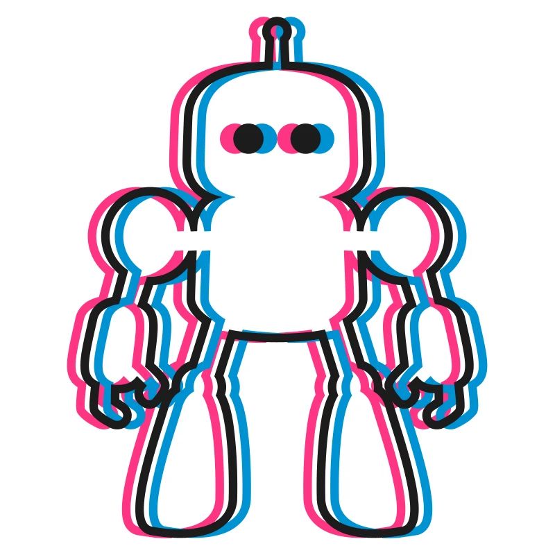 Roboter 3D Effekt KI Sci-Fi 