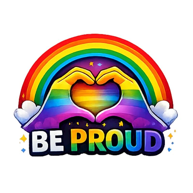Sei stolz, Regenbogenherz-Stolz
