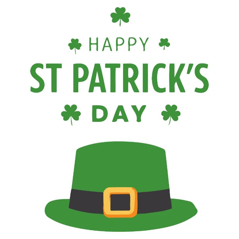 Chapeau vert Saint Patrick