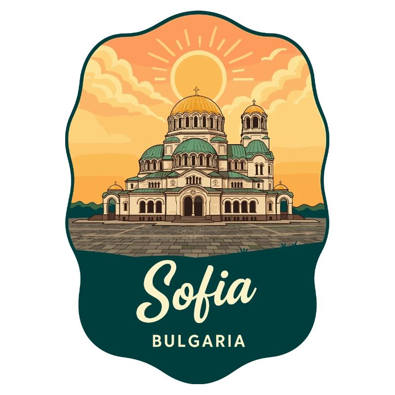Insigne vintage de Sofia Alexandre Nevski