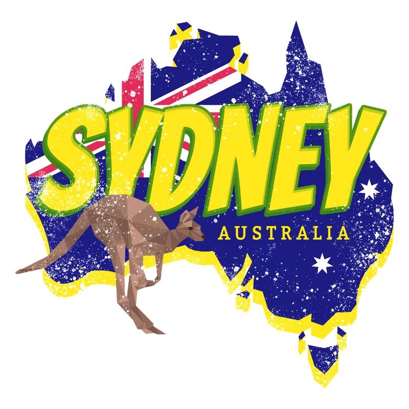 Sydney mit Vintage Känguru Australien Souvenir
