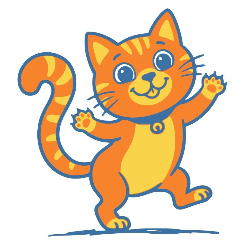 Smiling Orange Cat