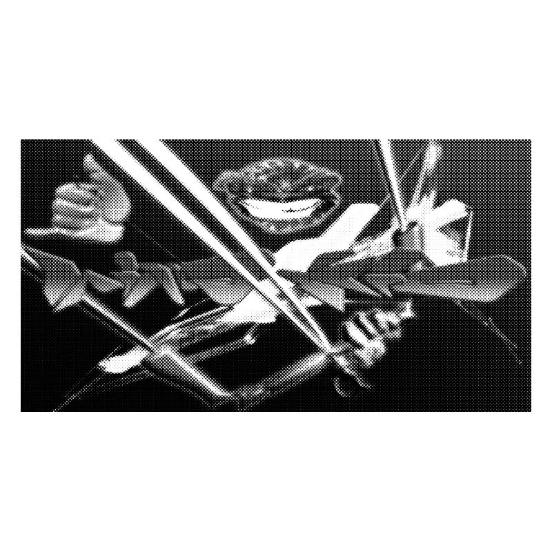 Fratzengesicht Neon Kontrast