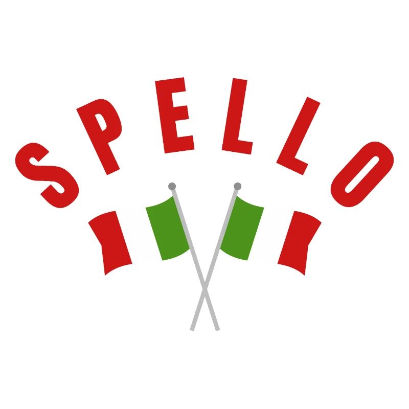 Drapeaux italiens de Spello