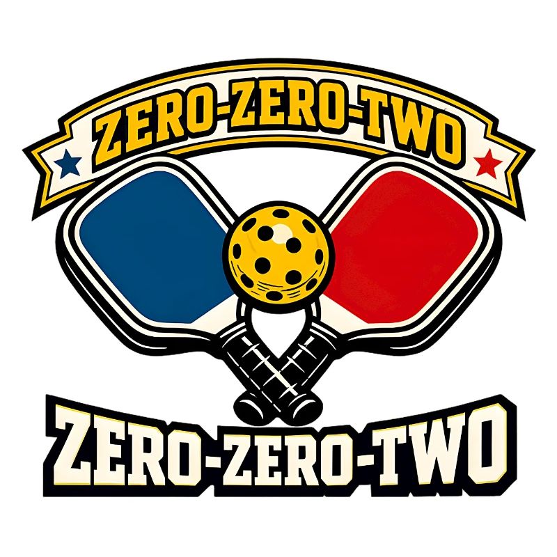 Zero-Zero-Two Paddle Ball Emblem