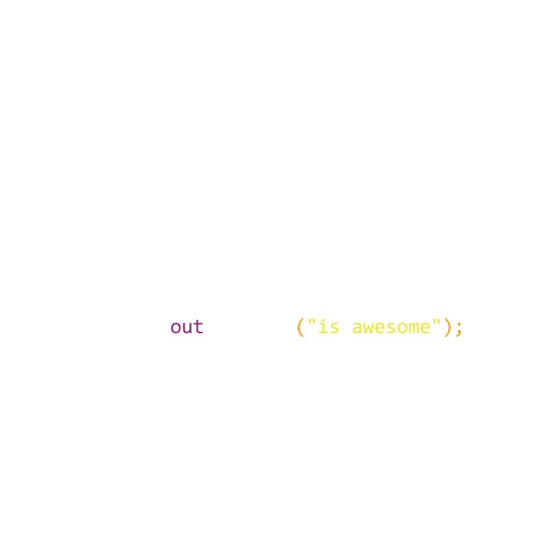 Java is awesome