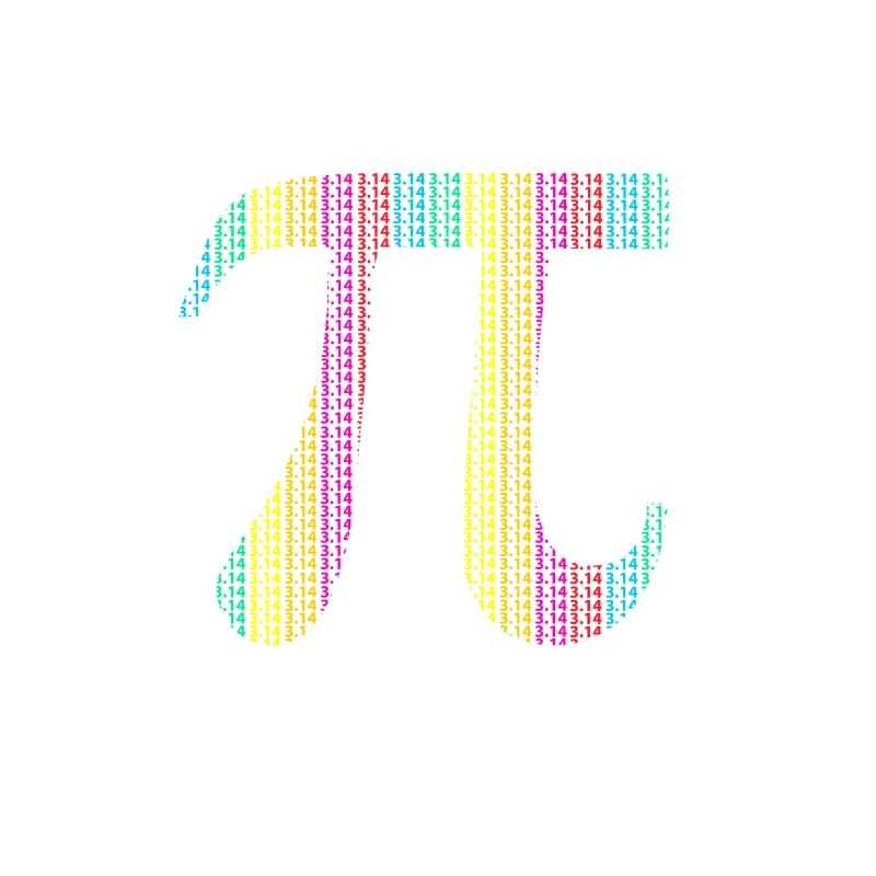 Pi Day 3.14 Pi symbol with Math Equations Gift