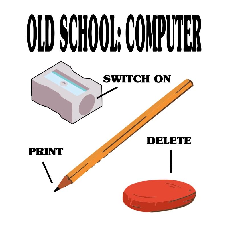 Old school computer pc technology