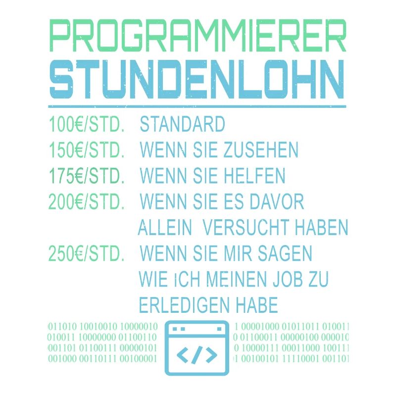 Programmierer Stundenlohn
