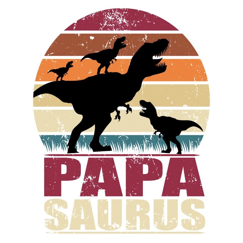 Papasaurus Dinosaur Triplets Father Trex Dino