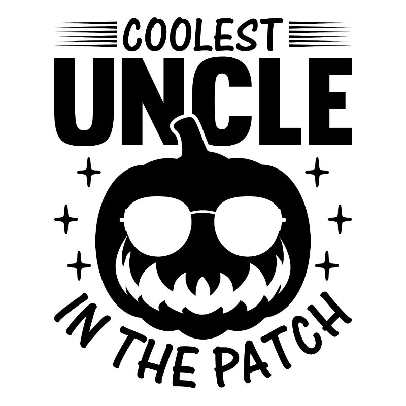 Halloween Coolest Oncle dans le Patch I Funny Pumpk
