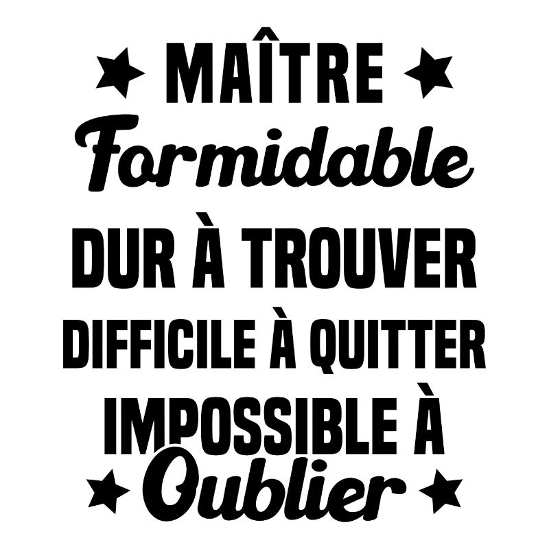 Maître Formidable Idée Cadeau Maître D'école