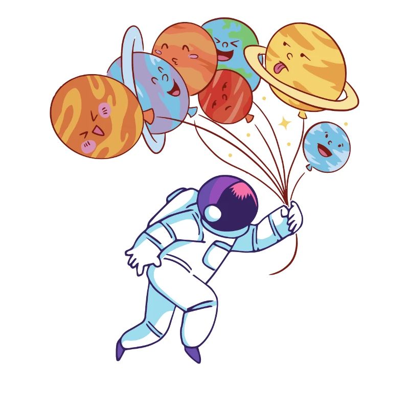 Aerospace Solar System Planets Funny Astronaut