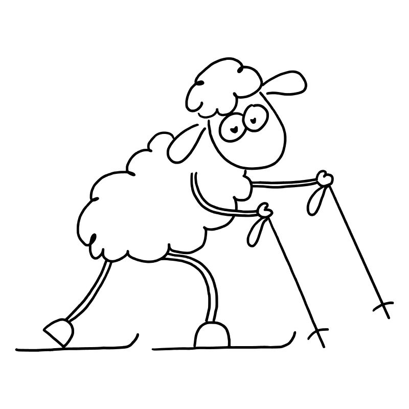 Touring ski sheep