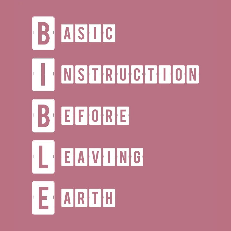 Bible Basic Intruction before Leaving earth