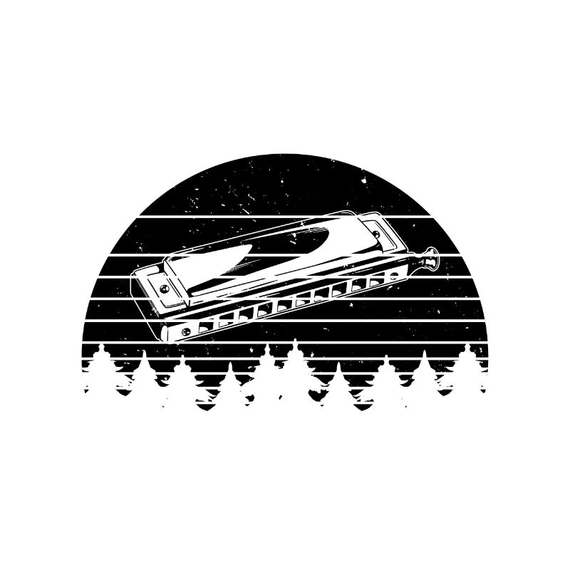 Rétro avec un harmonica Harmonica jouer Orgue à bouche